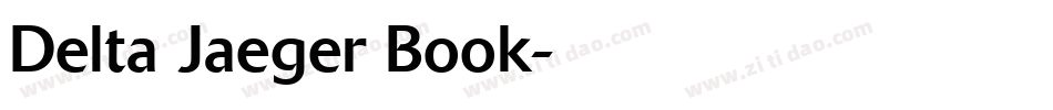 Delta Jaeger Book字体转换